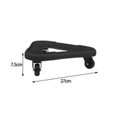Maxbell Abdominal Muscle Disc Universal Wheel Home Gym Fitness Ab Rollers Sport black