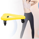 Maxbell Abdominal Muscle Disc Universal Wheel Home Gym Fitness Ab Rollers Sport yellow