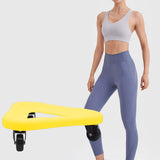 Maxbell Abdominal Muscle Disc Universal Wheel Home Gym Fitness Ab Rollers Sport yellow