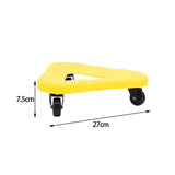 Maxbell Abdominal Muscle Disc Universal Wheel Home Gym Fitness Ab Rollers Sport yellow