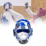 Maxbell Adult Children Kickboxing Headgear Adjustable for Taekwondo Muay Thai Karate Blue S