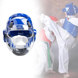 Maxbell Adult Children Kickboxing Headgear Adjustable for Taekwondo Muay Thai Karate Blue S