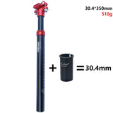 Maxbell Lightweight Bike Seat Post Shock Absorber 350mm Mountain Bicycle Seatpost with 30.4 Sleeve