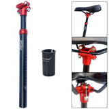 Maxbell Lightweight Bike Seat Post Shock Absorber 350mm Mountain Bicycle Seatpost with 31.6 Sleeve