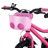 Maxbell Multifunction Child Bike Basket doll Seat for Outdoor Riding Road Bike Pink