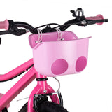 Maxbell Multifunction Child Bike Basket doll Seat for Outdoor Riding Road Bike Pink