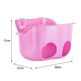 Maxbell Multifunction Child Bike Basket doll Seat for Outdoor Riding Road Bike Pink