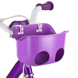 Maxbell Multifunction Child Bike Basket doll Seat for Outdoor Riding Road Bike Purple
