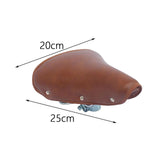 Maxbell Retro Bicycle Saddle Cycling part mountain MTB Spring Cushion PU Leather