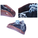 Maxbell Retro Bicycle Saddle Cycling part mountain MTB Spring Cushion PU Leather