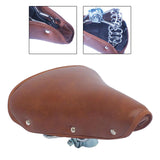 Maxbell Retro Bicycle Saddle Cycling part mountain MTB Spring Cushion PU Leather