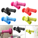 Maxbell Rubber Bicycle Handlebar Grips Comfortable 0.87in for Kids Bike Child Boys Pink