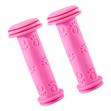 Maxbell Rubber Bicycle Handlebar Grips Comfortable 0.87in for Kids Bike Child Boys Pink