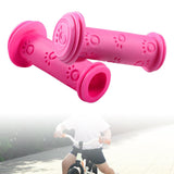 Maxbell Rubber Bicycle Handlebar Grips Comfortable 0.87in for Kids Bike Child Boys Pink