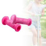 Maxbell Rubber Bicycle Handlebar Grips Comfortable 0.87in for Kids Bike Child Boys Pink