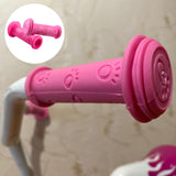 Maxbell Rubber Bicycle Handlebar Grips Comfortable 0.87in for Kids Bike Child Boys Pink