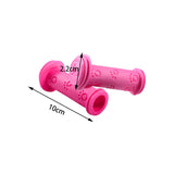 Maxbell Rubber Bicycle Handlebar Grips Comfortable 0.87in for Kids Bike Child Boys Pink
