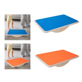 Maxbell Wooden Balance Board Curvy Equipment Interactive Rocker Board Standing Blue