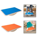 Maxbell Wooden Balance Board Curvy Equipment Interactive Rocker Board Standing Blue