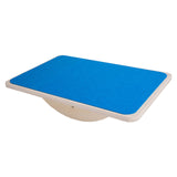 Maxbell Wooden Balance Board Curvy Equipment Interactive Rocker Board Standing Blue
