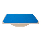 Maxbell Wooden Balance Board Curvy Equipment Interactive Rocker Board Standing Blue