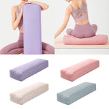 Maxbell Professional Yoga Bolster with Carry Handle Pillow for Legs Restorative Yoga Purple