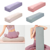 Maxbell Professional Yoga Bolster with Carry Handle Pillow for Legs Restorative Yoga Purple