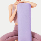 Maxbell Professional Yoga Bolster with Carry Handle Pillow for Legs Restorative Yoga Purple