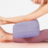 Maxbell Professional Yoga Bolster with Carry Handle Pillow for Legs Restorative Yoga Purple