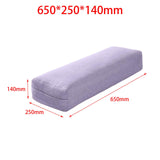 Maxbell Professional Yoga Bolster with Carry Handle Pillow for Legs Restorative Yoga Purple