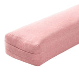 Maxbell Professional Yoga Bolster with Carry Handle Pillow for Legs Restorative Yoga Pink