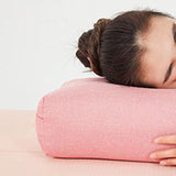 Maxbell Professional Yoga Bolster with Carry Handle Pillow for Legs Restorative Yoga Pink