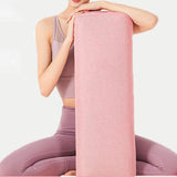 Maxbell Professional Yoga Bolster with Carry Handle Pillow for Legs Restorative Yoga Pink