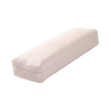 Maxbell Professional Yoga Bolster with Carry Handle Pillow for Legs Restorative Yoga Beige
