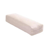 Maxbell Professional Yoga Bolster with Carry Handle Pillow for Legs Restorative Yoga Beige