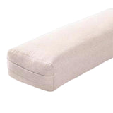 Maxbell Professional Yoga Bolster with Carry Handle Pillow for Legs Restorative Yoga Beige