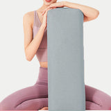 Maxbell Professional Yoga Bolster with Carry Handle Pillow for Legs Restorative Yoga Gray