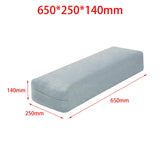 Maxbell Professional Yoga Bolster with Carry Handle Pillow for Legs Restorative Yoga Gray