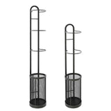 Maxbell Iron Basketball Rack Garage Sport Equipment Organizer for Soccer Racket 22cmx35cmx115cm