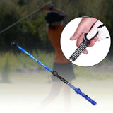 Maxbell Golf Swing Trainer to Improve Hinge, Forearm Rotation, Shoulder Turn Durable Blue