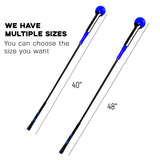 Maxbell Portable Golf Swing Training Aid Practice Position Correction Women Men 100cm Blue