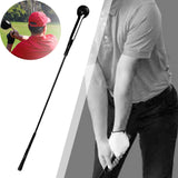 Maxbell Portable Golf Swing Training Aid Practice Position Correction Women Men 100cm Black