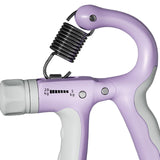 Maxbell Hand Grip Strengthener for Kids Adjustable Resistance 5-20kg Muscle Training Violet White