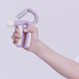 Maxbell Hand Grip Strengthener for Kids Adjustable Resistance 5-20kg Muscle Training Violet White