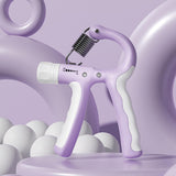 Maxbell Hand Grip Strengthener for Kids Adjustable Resistance 5-20kg Muscle Training Violet White