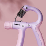 Maxbell Hand Grip Strengthener for Kids Adjustable Resistance 5-20kg Muscle Training Violet Pink