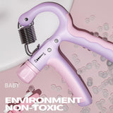 Maxbell Hand Grip Strengthener for Kids Adjustable Resistance 5-20kg Muscle Training Violet Pink