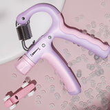 Maxbell Hand Grip Strengthener for Kids Adjustable Resistance 5-20kg Muscle Training Violet Pink
