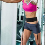 Maxbell Adjustable Resistance Band with Rings Runner Body Stretching Waist Belt