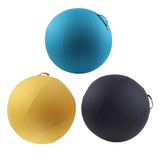 Maxbell Ball Chair Cover Yoga Exercise Anti Slid with Handle Training Belly Gym Blue